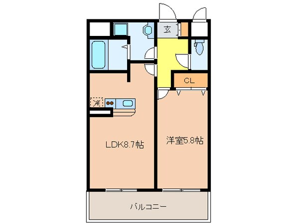 ＣＩＴＹＳＰＩＲＥ新神戸の物件間取画像